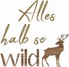 20 Servietten Alles halb so wild - mit Hirsch in Produktbild-Vorschau 2