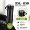 Thermosflasche Set mit Becher Thermoskanne Thermosbecher Produktbild-Vorschau 3