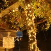 Solar Kupferdraht Lichterkette 22m, 200 warmweisse LEDs, Produktbild-Vorschau 1