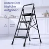 SONGMICS Trittleiter 4 Stufen Klappbar mit Handlauf bis 150 Produktbild-Vorschau 7