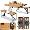 CASARIA® Campingtisch mit Stühlen Klappbar Tragegriff Produktbild-Vorschau 1