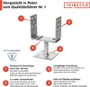 TRIBECCO® U-Pfostenträger 0-165 mm Breitenverstellbar zum Produktbild-Vorschau 4