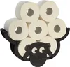DanDiBo Držák toaletního papíru Sheep Wall Black Wood Držák Náhled obrázku produktu 1