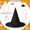 12 Halloween Hexenhüte zum Aufhängen mit Schnur & Haken Náhľad obrázku produktu