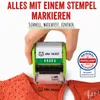 tampon texte automatique trodat "Tes choses tampon" vert Voir les images du produit 3