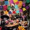 HOWAF 42 Ft Halloween Dia De Los Muertos Felt Banner Mexico Náhled obrázku produktu 6