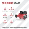 AVANSA 25-6/180 oběhové čerpadlo pro topení 230 V – DN25 Náhled obrázku produktu 3