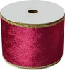 Clayre & Eef Ruban décoratif 63 mm x 5 m Rose synthétique Voir les images du produit 2