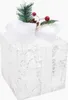 vidaXL Set di decorazioni per scatole regalo 3 pz. Bianco Anteprima dell’immagine prodotto 7