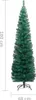 vidaXL Sapin de Noël artificiel élancé avec support vert Voir les images du produit 12