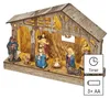 LED Culla natalizia Decorazione natalizia culla in legno Anteprima dell’immagine prodotto 7