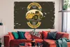 MuchoWow® Poster Bulldozer - Gelb - Zeichnung - Retro Produktbild-Vorschau 2