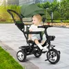 Dreirad 4in1 Kinderdreirad mit Sonnendach Kinderwagen Produktbild-Vorschau 4