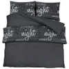 vidaXL Bettwäsche-Set Schwarz 135x200 cm Baumwolle Produktbild-Vorschau 1