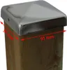 10x Pfostenkappe Edelstahl 91 mm Pyramide Abdeckkappe für Produktbild-Vorschau 3