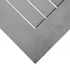 A close-up view of a wooden table surface with a gray finish, showing the grain and the slatted design. Podgląd zdjęcia produktu