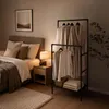 Relaxdays Kleiderständer, 2 Stangen mit Ablage, Produktbild-Vorschau 2