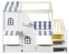 Lit superposé enfant 90 x 200 cm avec escalier avec espace Voir les images du produit 13