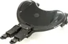 A black stroller board with a seat and wheels, shown from a diagonal angle against a white background. Náhľad obrázku produktu