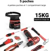 Wiltec Ceinture porte-outils, 25 x 30 cm – Capacité de 15 Voir les images du produit 4