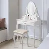 ML-Design toaletní stolek bílý, toaletní stolek se Náhled obrázku produktu 5