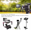 A montage of camera equipment, including a monitor, a camera rig, a jib crane, and a camera on a monopod. Náhled obrázku produktu