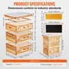 SucceBuy Bienenstock 30 Rahmen Starter Kit, mit Bienenwachs Produktbild-Vorschau 7