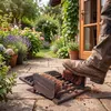 Relaxdays Spazzolone per scarpe con spazzole, ghisa, scarpe Anteprima dell’immagine prodotto 7