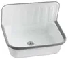 A white sink with a gray rim is shown against a white background. Náhled obrázku produktu