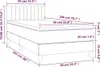 vidaXL Boxspringbett mit Matratze Dunkelgrau 90x200 cm Samt Produktbild-Vorschau 6