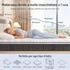 Materassi 140x200 cm, altezza 22 cm, con topper integrato. Anteprima dell’immagine prodotto 6
