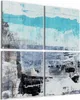 DEQORI Glasbild Echtglas 4x50x50 cm 'Blaue Tiefen' Produktbild-Vorschau 1