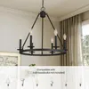 Lustre Tribesigns vintage noir, suspension à 6 ampoules Voir les images du produit 7