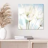 DEQORI Glasbild Echtglas 50x50 cm 'Löwenzahnsamen nah' Produktbild-Vorschau 4