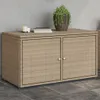 vidaXL Záhradná skrinka béžová 110x55x60,5 cm Poly ratan Náhľad obrázku produktu 8