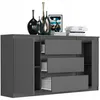 Komoda 140 cm zásuvky dveře skříňka FRAMIRE R-140-S3 Náhled obrázku produktu 6