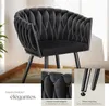 Set de chaises de salle à manger Astano velours design noué Voir les images du produit 4