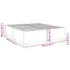 Bettgestell ohne Matratze Dunkelgrau 200x200 cm Stoff Produktbild-Vorschau 9