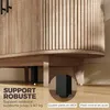 Wohnzimmer-Sideboard, ovales Aufbewahrungsm?bel mit 4 Produktbild-Vorschau 9