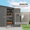 Outsunny Metall Gerätehaus 3,5 m² 143x270x202cm Produktbild-Vorschau 7