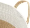 vidaXL Aufbewahrungskorb Beige und Weiß Ø38x46 cm Baumwolle Produktbild-Vorschau 6