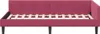 vidaXL Eckbettgestell mit Kopfteil Weinrot 90 cm x 190 cm Produktbild-Vorschau 5