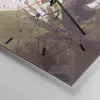 Wanduhr - Quadrat - Glasuhr - Roboter Samurai Schwert Produktbild-Vorschau 5