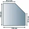 Glasbodenplatte 6mm dick 110cm x 110cm, glasklar Produktbild-Vorschau 1
