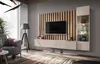 Obývací stěna CECILIA s LED osvětlením - kašmír / dub Náhled obrázku produktu 1