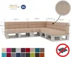 Palettenkissen, Palettenauflagen Sitzkissen Rückenlehne Produktbild-Vorschau 3