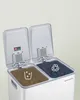 Kuchyňský odpadkový koš, 2 x 30 litrů, 2 přihrádky, Náhled obrázku produktu 2