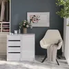 Kommode Vicco Sherry Weiß/Weiß Hochglanz 80.2 x 76 cm 2 Produktbild-Vorschau 3