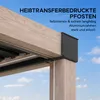 Sunjoy Aluminium Modulare Multi Lamellenpergola mit LED 3x3 Produktbild-Vorschau 6