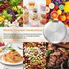 Rundes Edelstahl-Tablett 30 cm, silberfarben, Obstschale Voir les images du produit